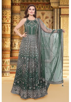 Green Designer  Gown 